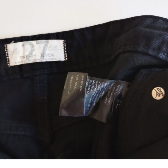 We The Free My Own Lane Jeans 27 NWT $128 Black High Rise Destroyed OB988447 - Picture 6 of 11